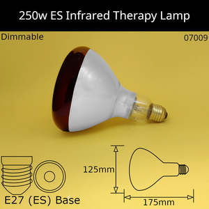 250W 230V ES Infrared Red Therapy Heat Lamp