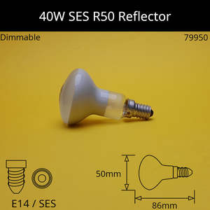 40W 230V SES R50 Incandescent Reflector