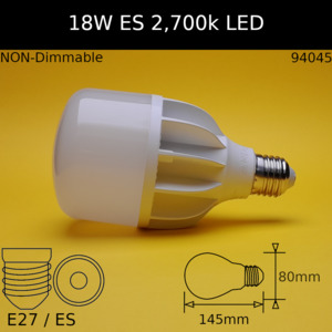 Led Gls Es: 18W 230V ES 1,620lm Warm White 2,700k Frosted LED