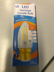Featured: 1.9w BC Candle LED Warm White