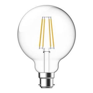 Led Lamps: G95 Lamp Led B22 Base Clear Dimmable