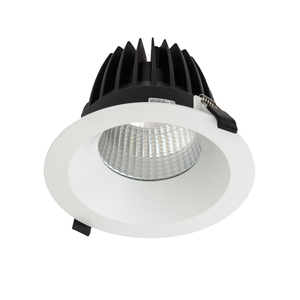 Commercial LED Downlights: R854 Ecolight 200mm White Downlight The Lighting Centre NZ