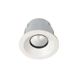 Fire Rated LED Downlights: Zela Deep Fixed Prismatic Lens Fire-Rated Downlight The Lighting Centre NZ