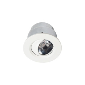 Fire Rated LED Downlights: Zela Tilt Narrow Beam Lens Fire-Rated Downlight The Lighting Centre NZ