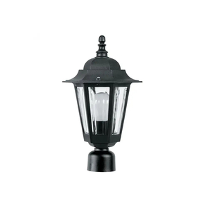 Cromwell Black Hexagon Pole Mount Lantern The Lighting Centre NZ