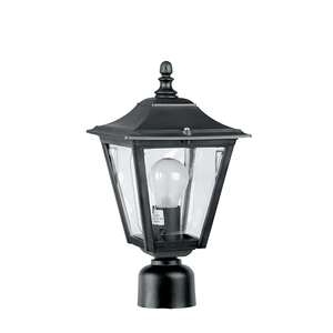 Post and Pole Lanterns: Kentish Black Square Pole Mount Lantern The Lighting Centre NZ