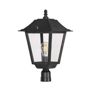 Kentish Large Black Pole Mount Lantern The Lighting Centre NZ