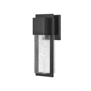 Alex Black Wall Lantern with Seedy Glass The Lighting Centre NZ