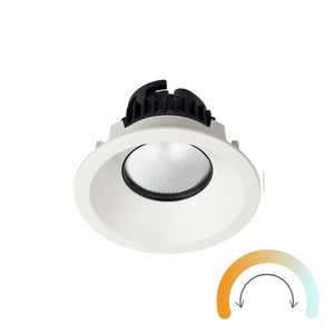 Zela Deep Fixed Prismatic Lens Tunable LED Downlight - Casambi The Lighting Centre NZ