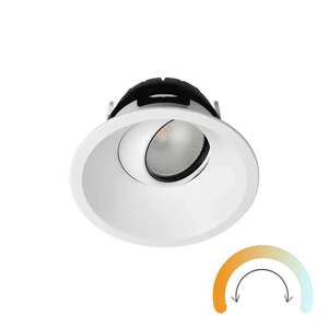 Zela Deep Tilt Prismatic Lens Tunable LED Downlight - Casambi The Lighting Centre NZ
