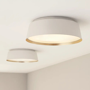 Ceiling Buttons: Asher Ceiling Button with Gold Detail The Lighting Centre NZ