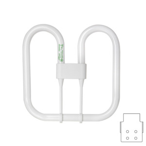 Fluorescent Lamps: 2D Fluorescent 4 PIN 28W 835 The Lighting Centre NZ