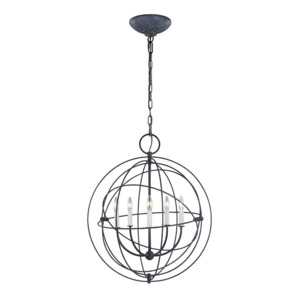 Chandeliers: Bayberry 5 Light Weathered Galvanised The Lighting Centre NZ
