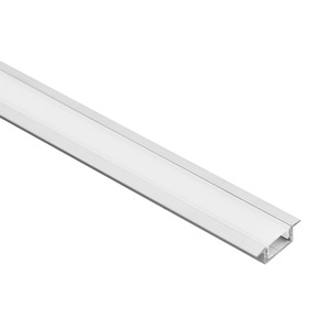 Aluminium Extrusions: LXT03 Shallow Aluminium Winged Extrusion with Opal Diffuser The Lighting Centre NZ