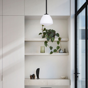 Pendants: Ciotola 265mm Pendant with Opal White Glass The Lighting Centre NZ