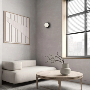 Balle Opal Glass Wall Light with Round Base The Lighting Centre NZ