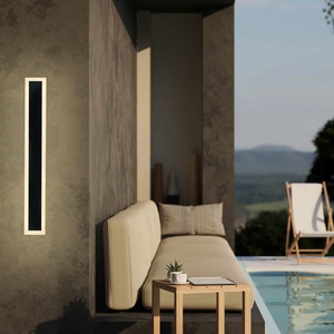 Wall Lights: Hendrick Exterior LED Wall Light 600mm Black The Lighting Centre NZ