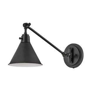 Reading Lights: Arti Adjustable Wall Light with Metal Shade The Lighting Centre NZ