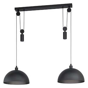 Eglo Lighting: Winkworth 1 Pendant Light 2Lt in Black