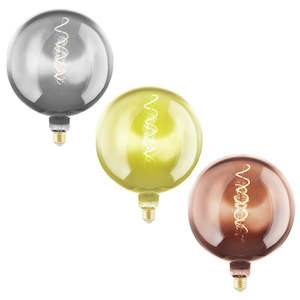 Eglo Lighting: G200 LED Globe 4w E27 Dimmable in Vaporised Chrome, Gold or Copper