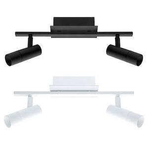 Eglo Lighting: TOMARES Spot Light 2x5W LED 4000K Matt Black/White Eglo Lighting - 202001, 202005
