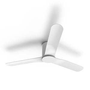 52" Anglesea DC Ceiling Fan Satin White ANGLESEA/52/WH Atom Lighting