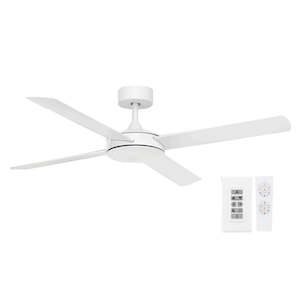 Fan W O Light: 52” Tempest DC Ceiling Fan White 22235/05 Brilliant Lighting