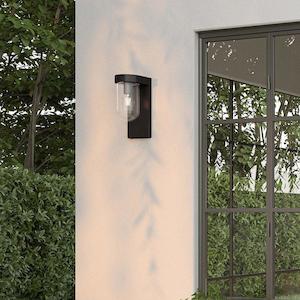 Tuva Outdoor Wall Light Flat/Round in White or Clear