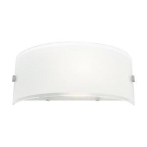 Eternity Wall Sconce 1x60w E27 Satin Chrome w/ Gloss Opal Glass Cougar Lighting