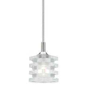 Cougar Lighting 1: Ice Pendant Light Rod 1x50w in Satin Chrome Cougar Lighting