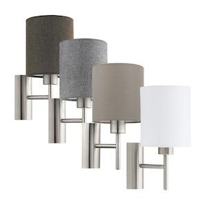 Pasteri Wall Light 1x60w E27 Available in Different Colours Eglo Lighting - 9492&hellip;