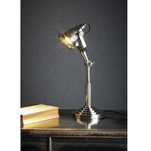 Designer Table Lamps: Silver Lake Desk Lamp in Silver Emac & Lawton Lighting - ELPIM51393AS