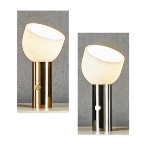 Designer Table Lamps: Messina Table Lamp 1x40w E27 in Brass or Nickel Base Emac & Lawton Lighting - ELRD1007267, ELRD1007269