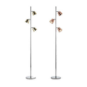 Edrik Floor Lamp LED 4000k 5w Brass/Copper Telbix Lighting - EDRIK FL3-PB, EDRIK FL3-CP