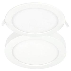 Surface Mounted Downlights: The Duet Recessed/Surface Mount LED Downlight CCT Round Slim 24w in White