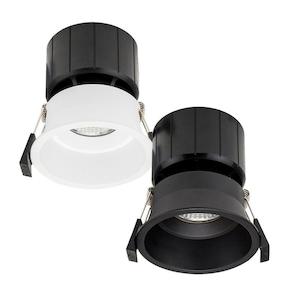 Recessed Fixed Deep LED Downlight Tri Colour 12w in Black or White (3000k/4000k/&hellip;