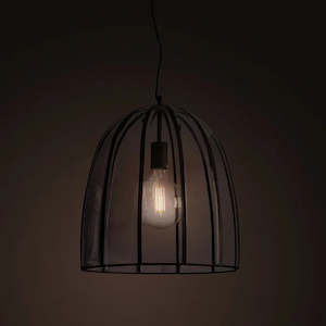 Kitchen Lighting: Fountain Pendant Light in Small/Large E27 Black or Antique Brass Vencha Lighting - 5510040~5510043