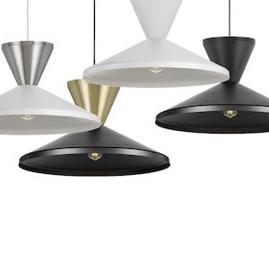 Temo Pendant Light ø250mm + ø600mm Available in Different Colours Telbix Light&hellip;