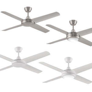 Aspire AC LED Ceiling Fan w/ Light 52" (1320mm) in Brushed Nickel or White 360 I&hellip;