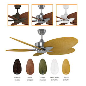 360 Innovations: Tropical Windpointe AC LED Ceiling Fan w/ Light 52" (1320mm) Available in Different Motor & Blade Colours 360 Innovations - MW75