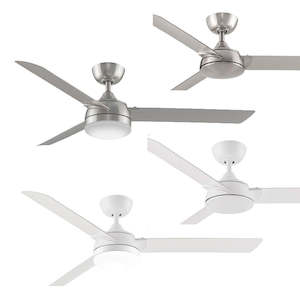 Spinstar AC LED Ceiling Fan w/ Light 56" (1420mm) in Brushed Nickel or White 360&hellip;