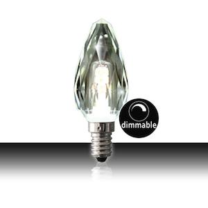Crystal Gem LED Dimmable Candle Lamp E14 4W ø35x95mm 300° Lusion Lighting - 20275, 20276