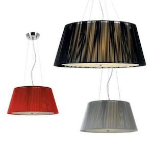Chloe Pendant Light 2Lt/3Lt/5Lt E27 in Black/Red/Silver Telbix Lighting - CHLOE &hellip;