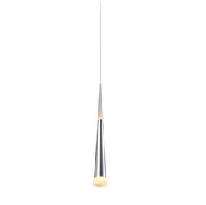 Modern Lights: Drop Pendant Light Suspended LED Anodized Silver SAL Sunny Lighting - SPL019