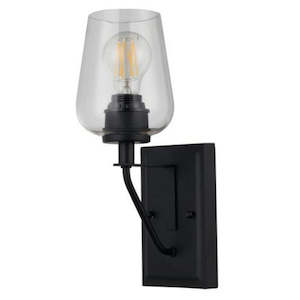 Lighting Inspirations: Dalton Wall Light 1Lt in Matt Black