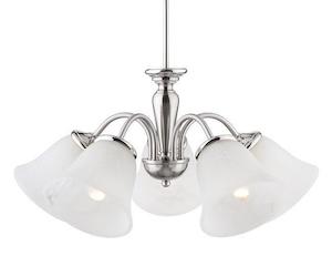 Cougar Lighting 1: STEPNEY 5LT ANT BRASS