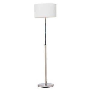 Scandinavian Lights: Iris Floor Lamp Adjustable in Brushed Chrome with Chrome Highlights Mercator Lighting - PL-A39221BC