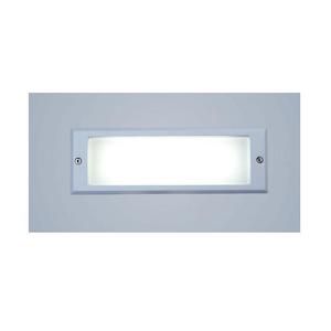 Lodos Brick Light Outdoor Open Recessed LED Wall Light 11W 4K CW IP54 Silver Cro&hellip;