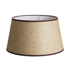 Accessories: Shade in Brown Basket Weave 18x14x10 Emac & Lawton Lighting - ELLE3806018BR