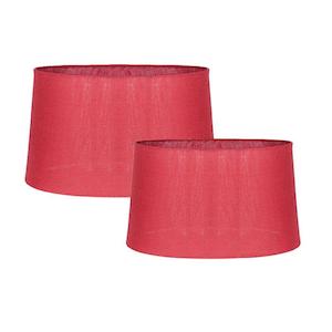 Acc. - Mixnmatch Lamp Shade in Red Linen (Medium or Large) Cafe Lighting - FF127, FF126